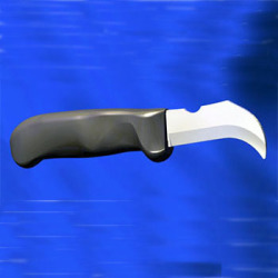A fixed blade hawkbill hand knife