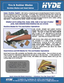 Tire & rubber knives brochure
